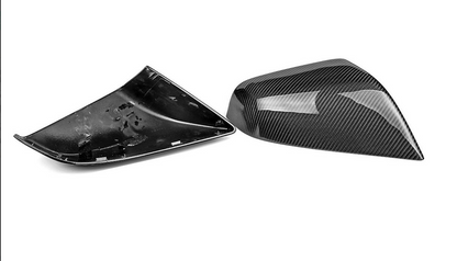 2012-2016 Tesla Model S Carbon Fiber Mirror Caps