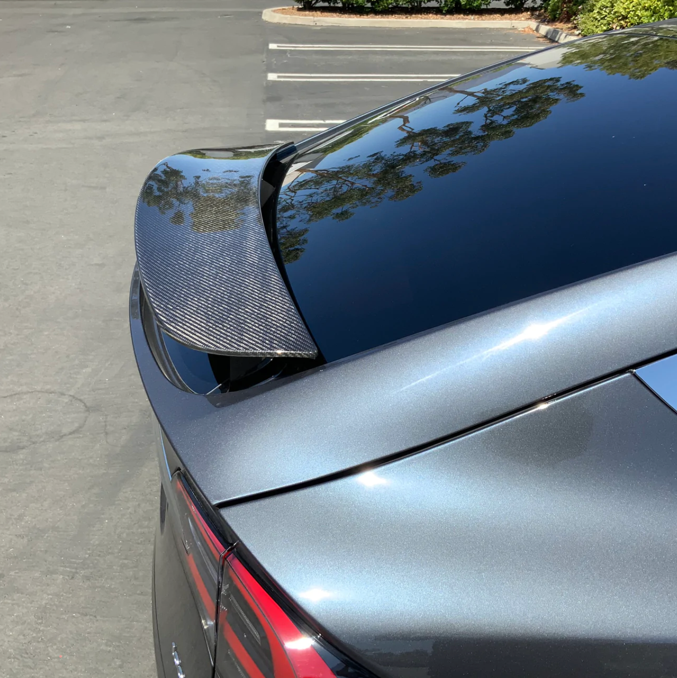 2015-2022 Tesla Model X Carbon Fiber OEM Style Trunk Spoiler