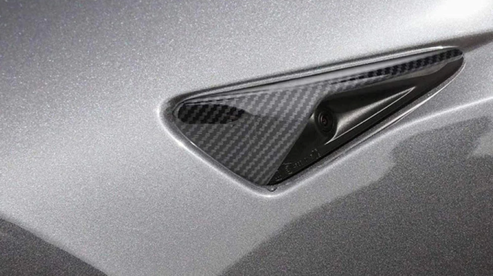 2017-2022 Tesla Model 3 Carbon Fiber Side Camera Covers