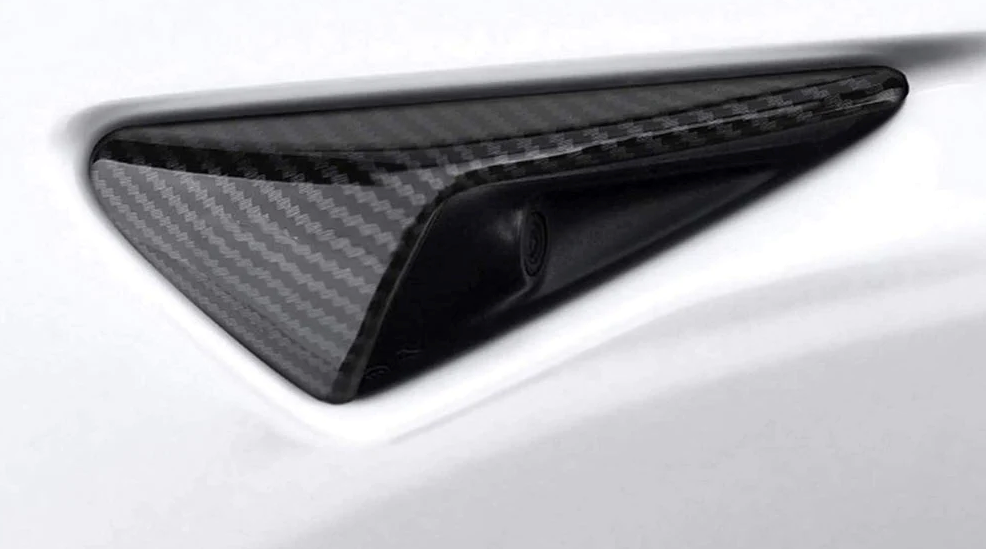 2015-2022 Tesla Model X Carbon Fiber Side Camera Covers
