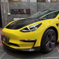 2017-2022 Tesla Model 3 Carbon Fiber 3 Piece Front Lip